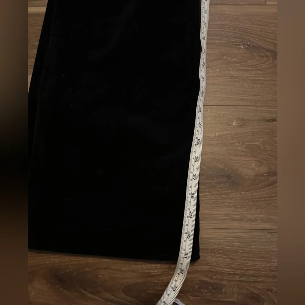 J Crew black velvet pants size 12